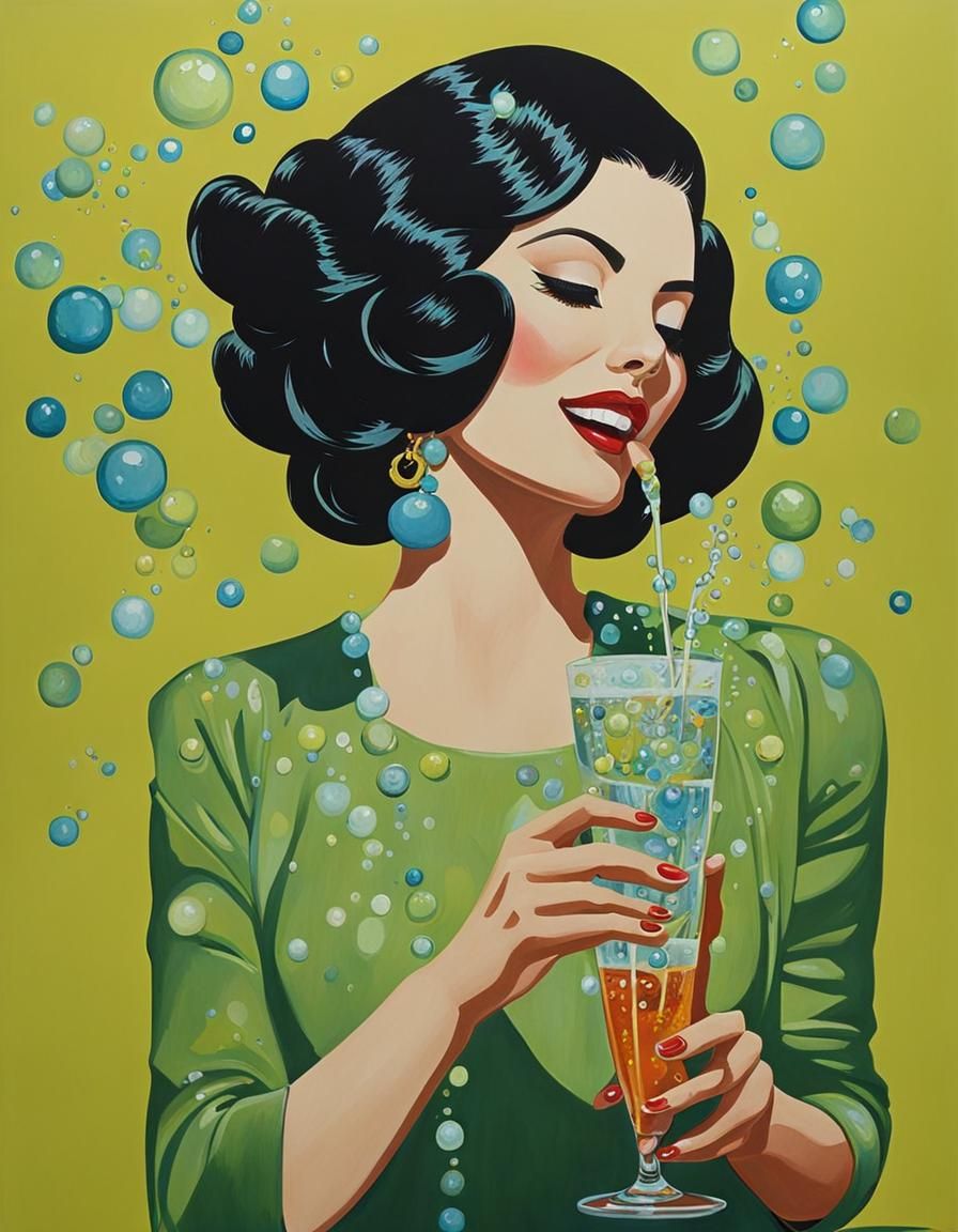 Detailed Gouache Painting: Relief