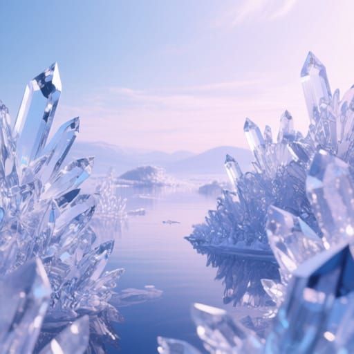 Crystal Landscape: A Glimpse into a Frozen World