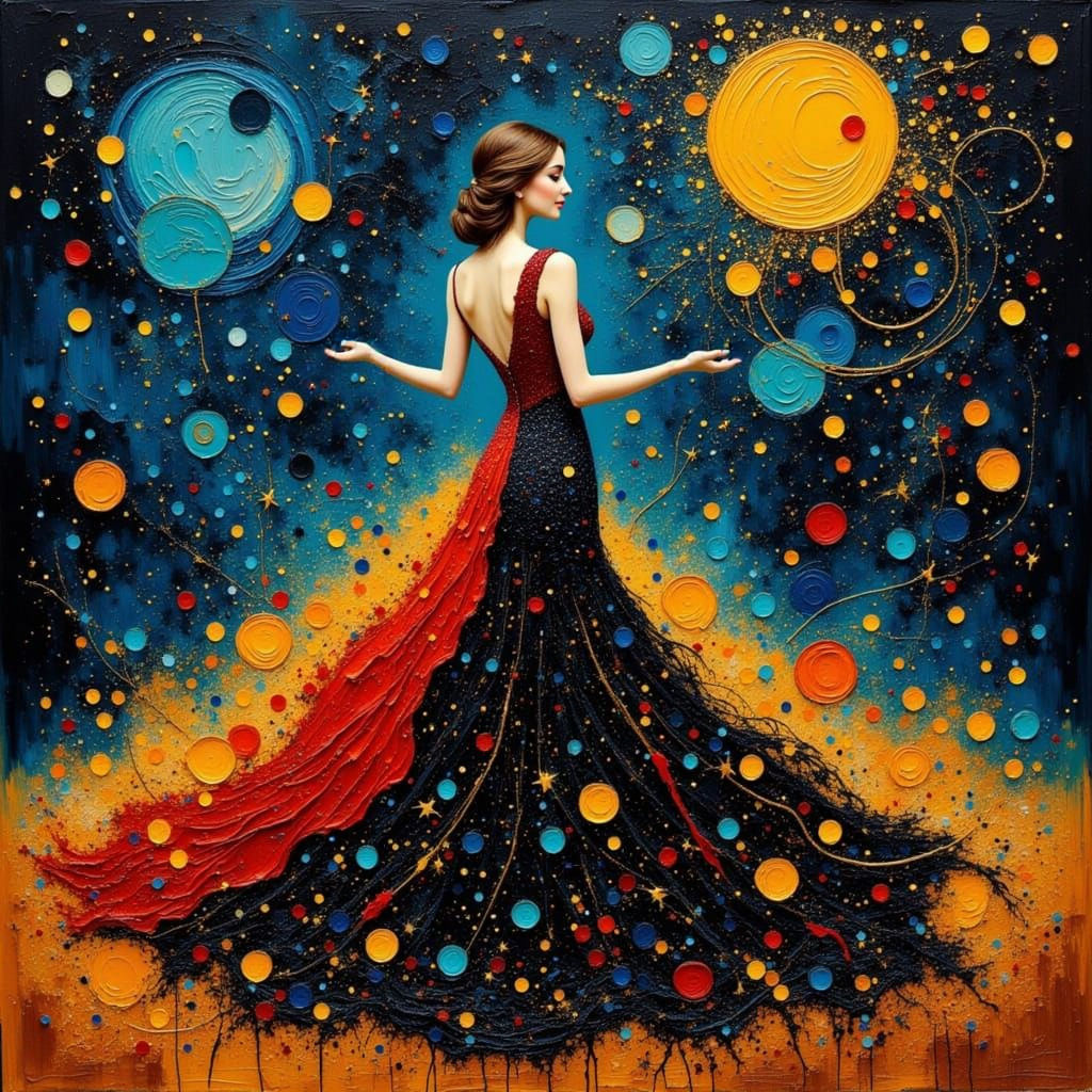 Nebula Gown at Victorian Observatory Ball