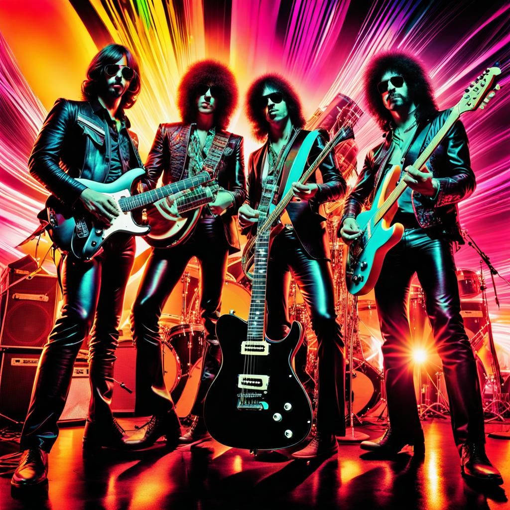 Rock star band of 70's