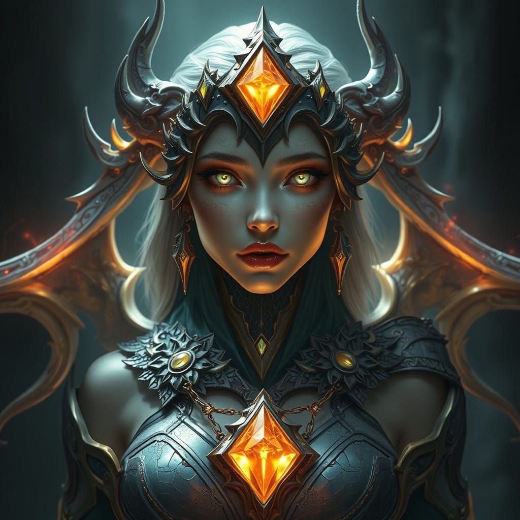 Intricate Digital Fantasy Gem Golem in Epic Cinematic Style