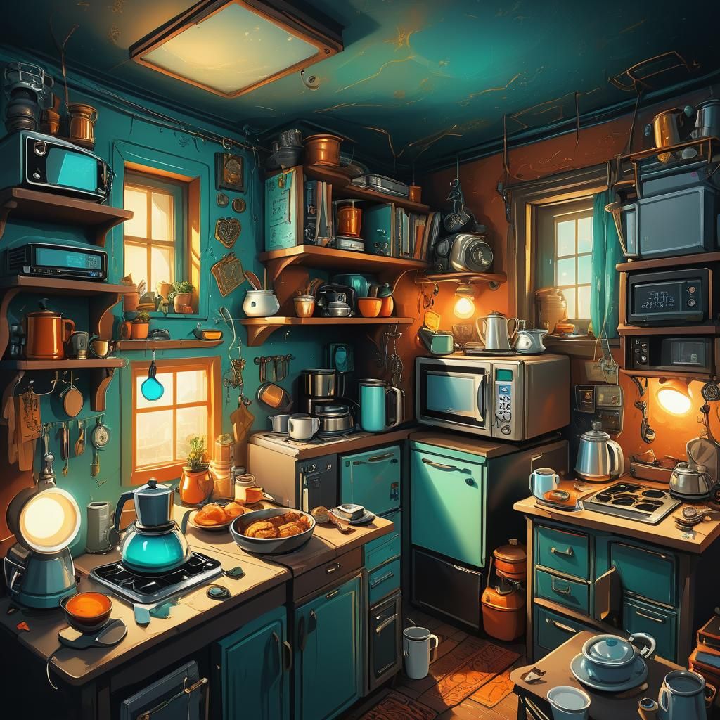 Magical College Dorm Room in Fantasy Concept Art
