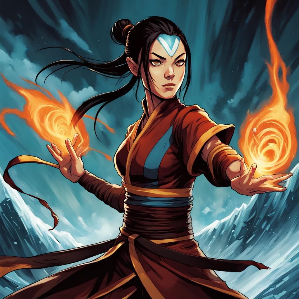 Azula from Avatar: The Last Airbender Comic Art
