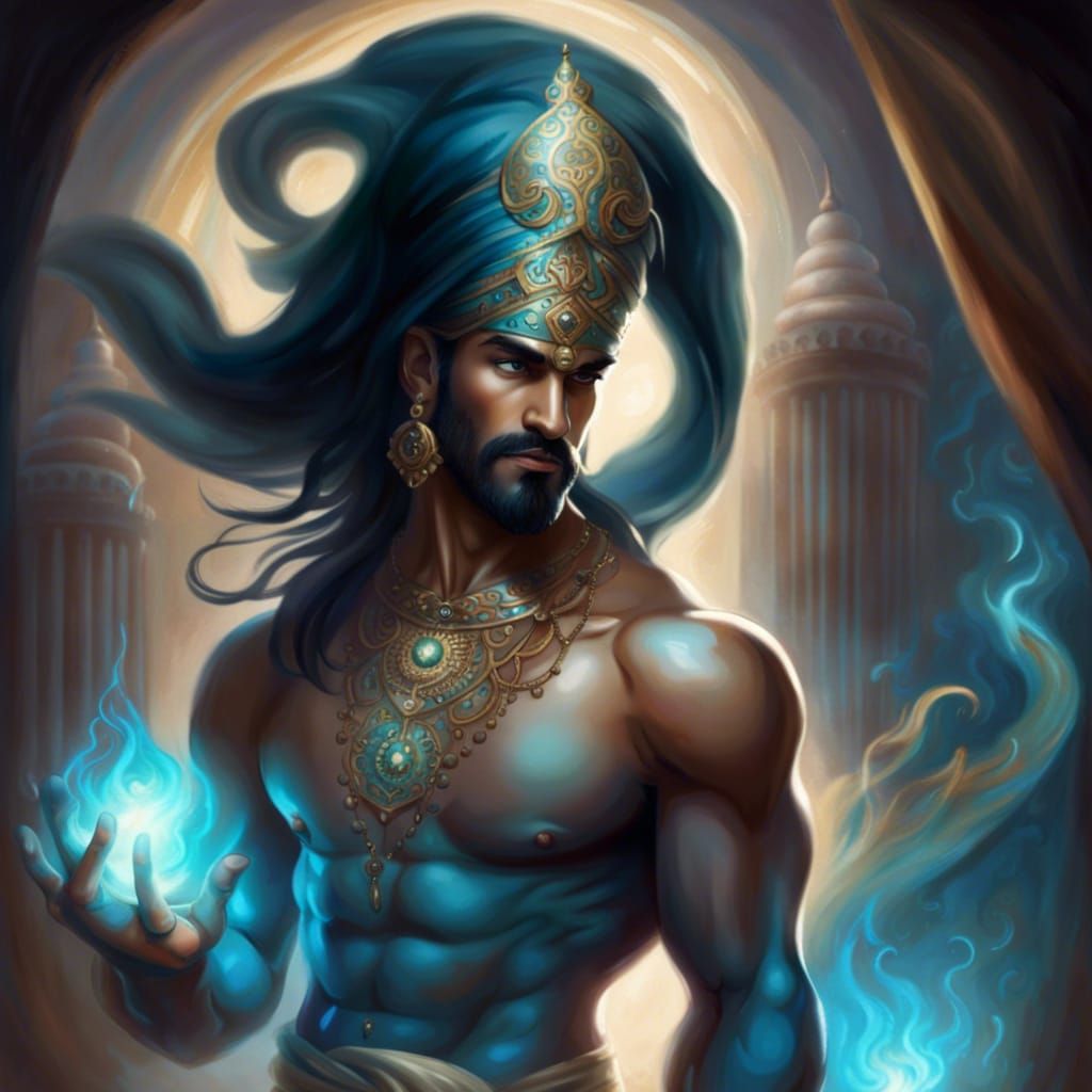 Handsome Genie Creates Mystical Arabian Palace