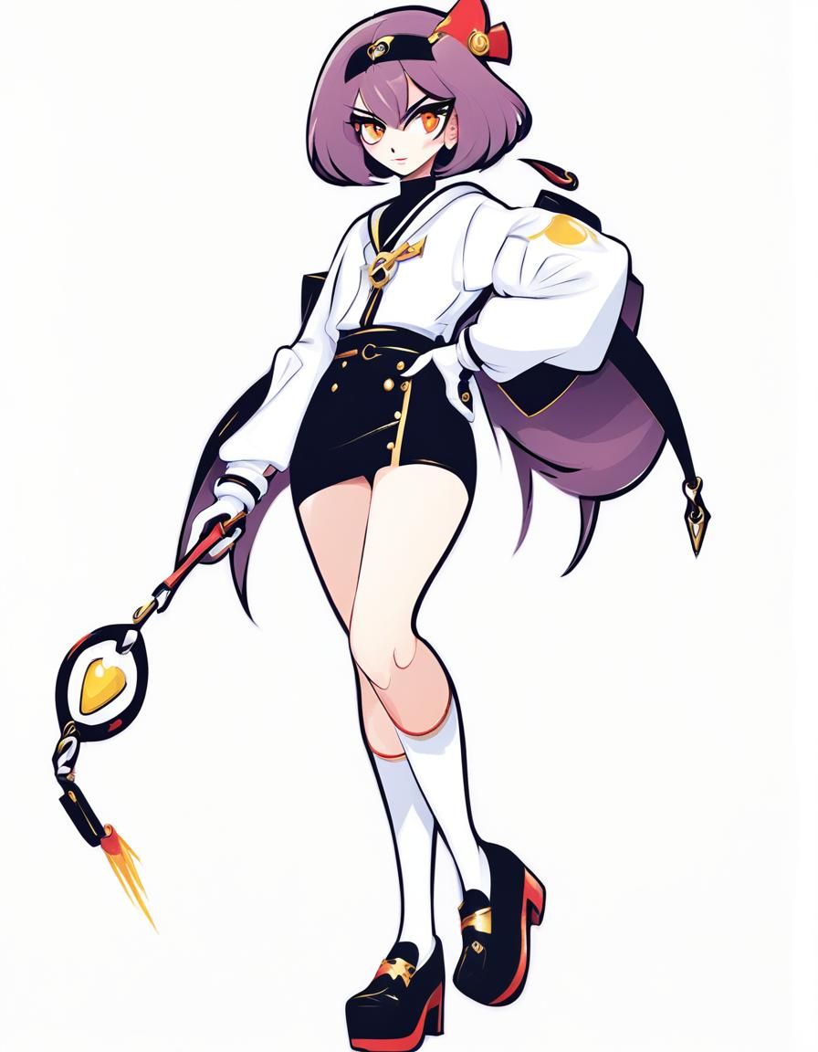 Hazbin Hotel Style Character in a Light Design