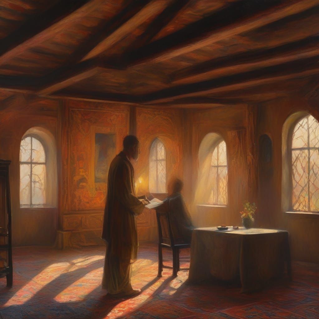 Cozy Study of Antiquity in Warm Solitude