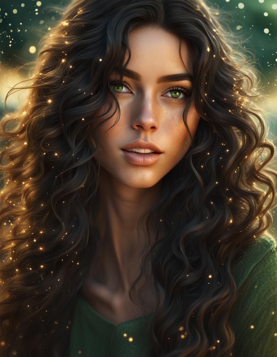 Beauty With Green Eyes