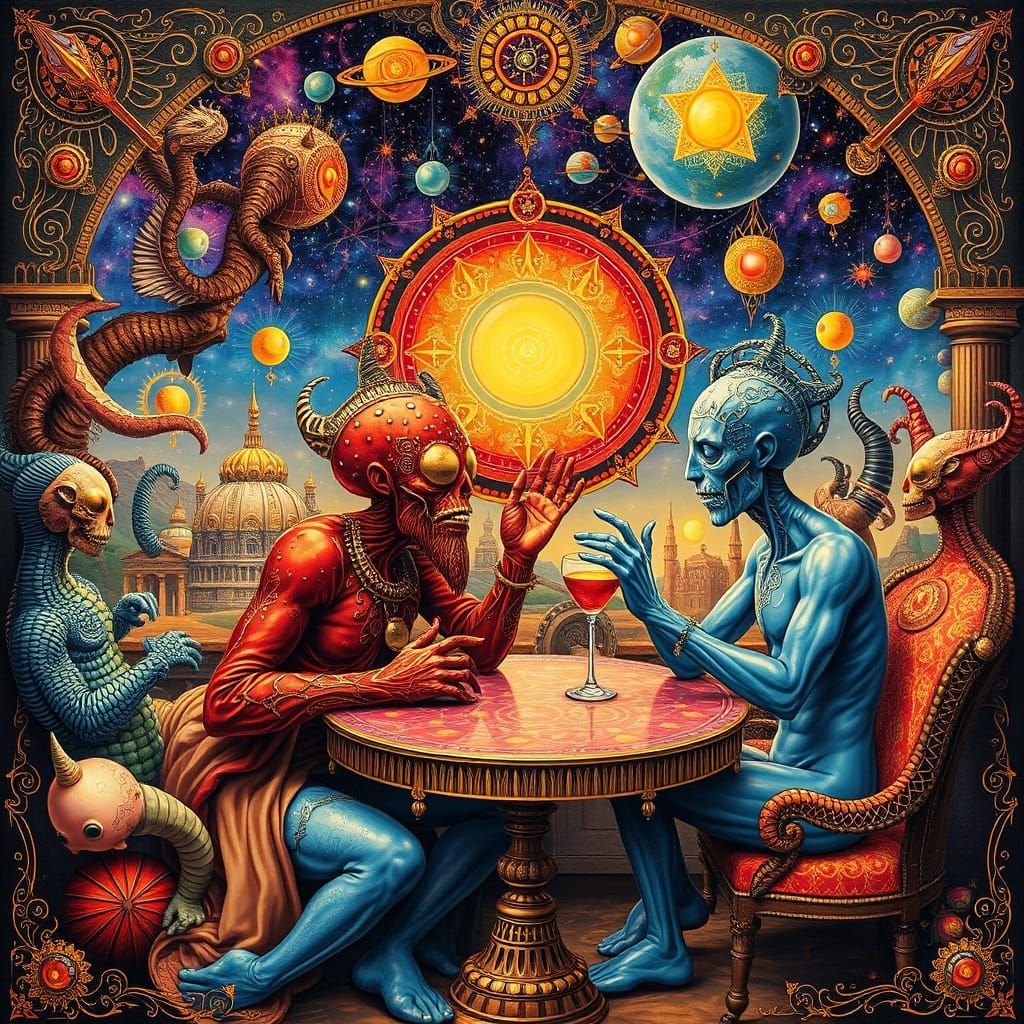 Melting Galaxy Cafe: A Surreal Psychedelic Utopia