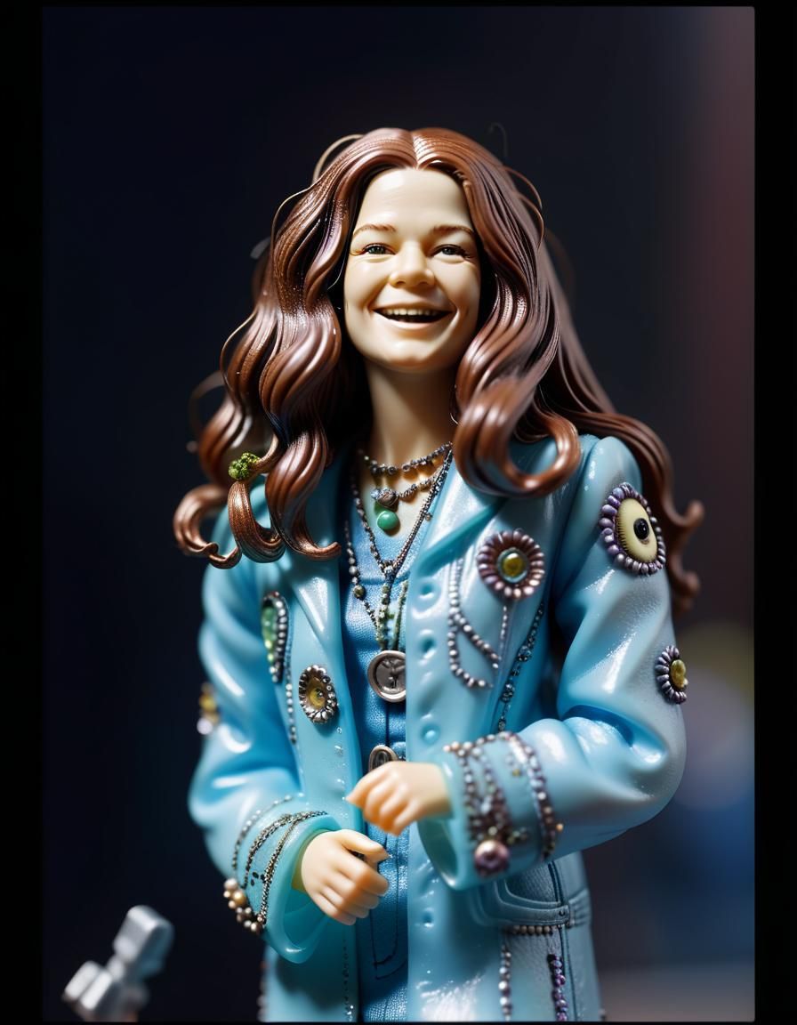 Janis Joplin as a Plastic Action Figure