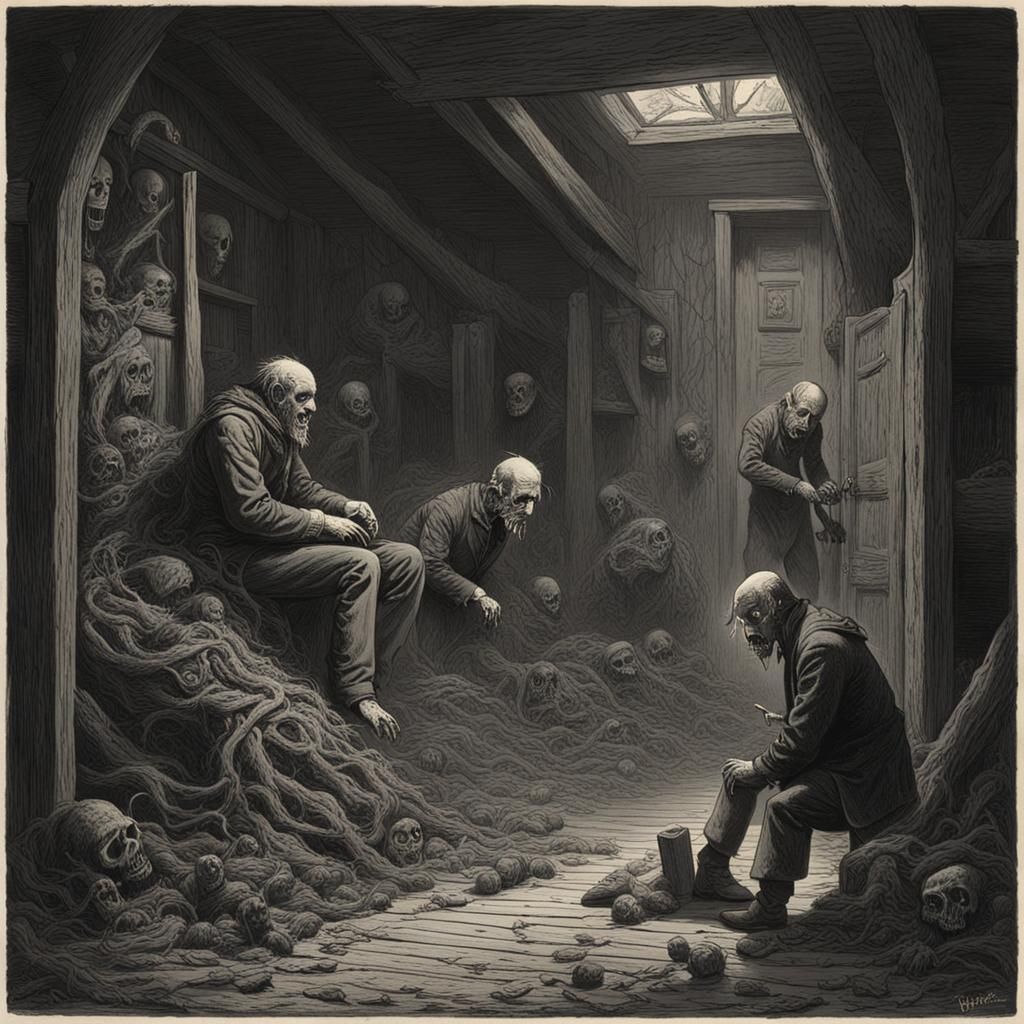 Horror Scene in Doré Style