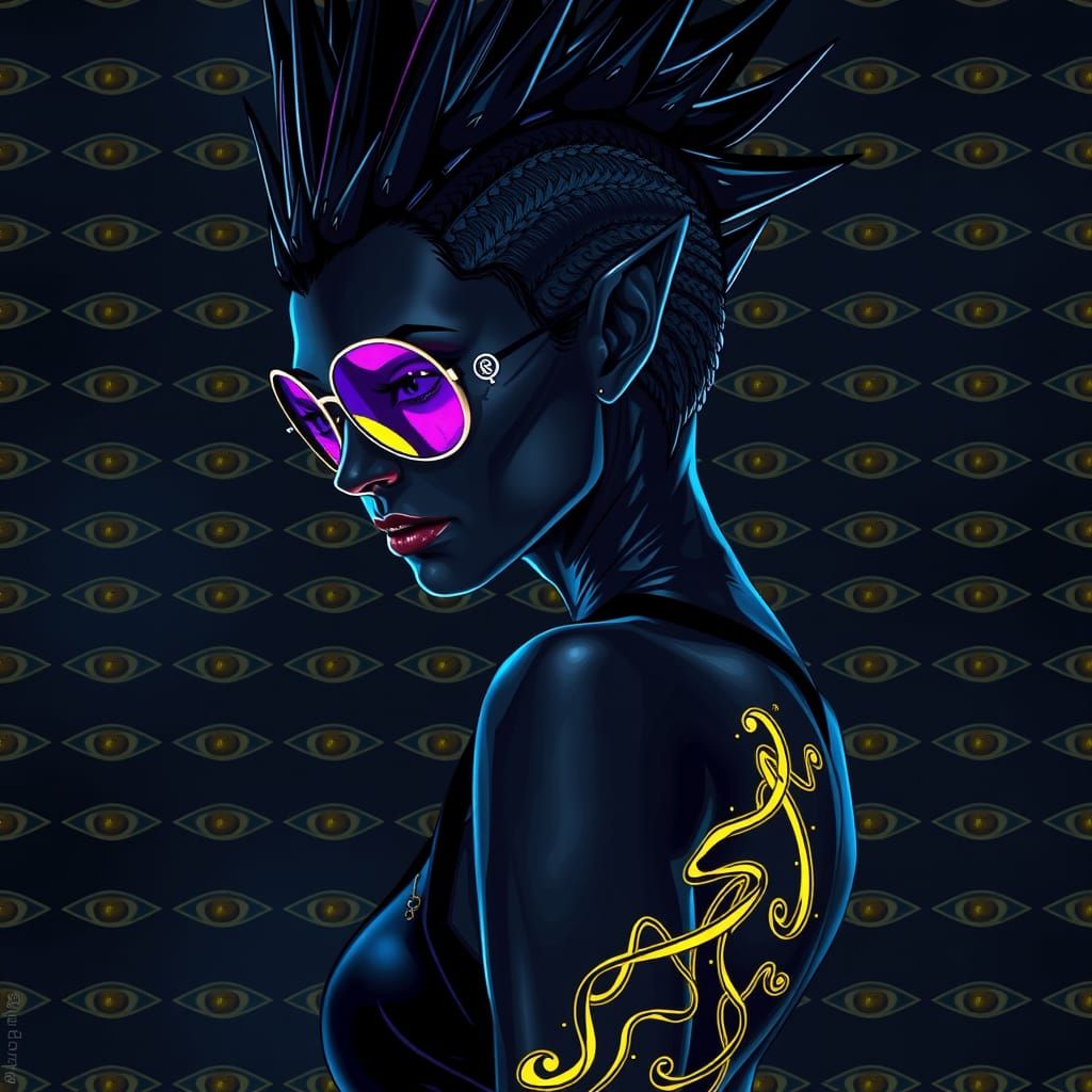 halfprofile portrait photo of A breathtakingly beautiful fem...