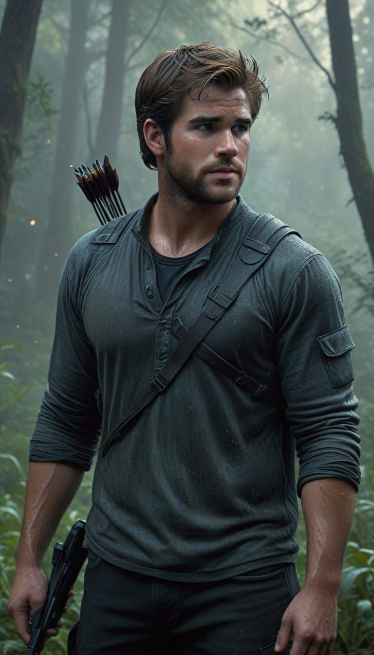 Liam Hemsworth as Gale from the Hunger Games in Whimsical Fa...
