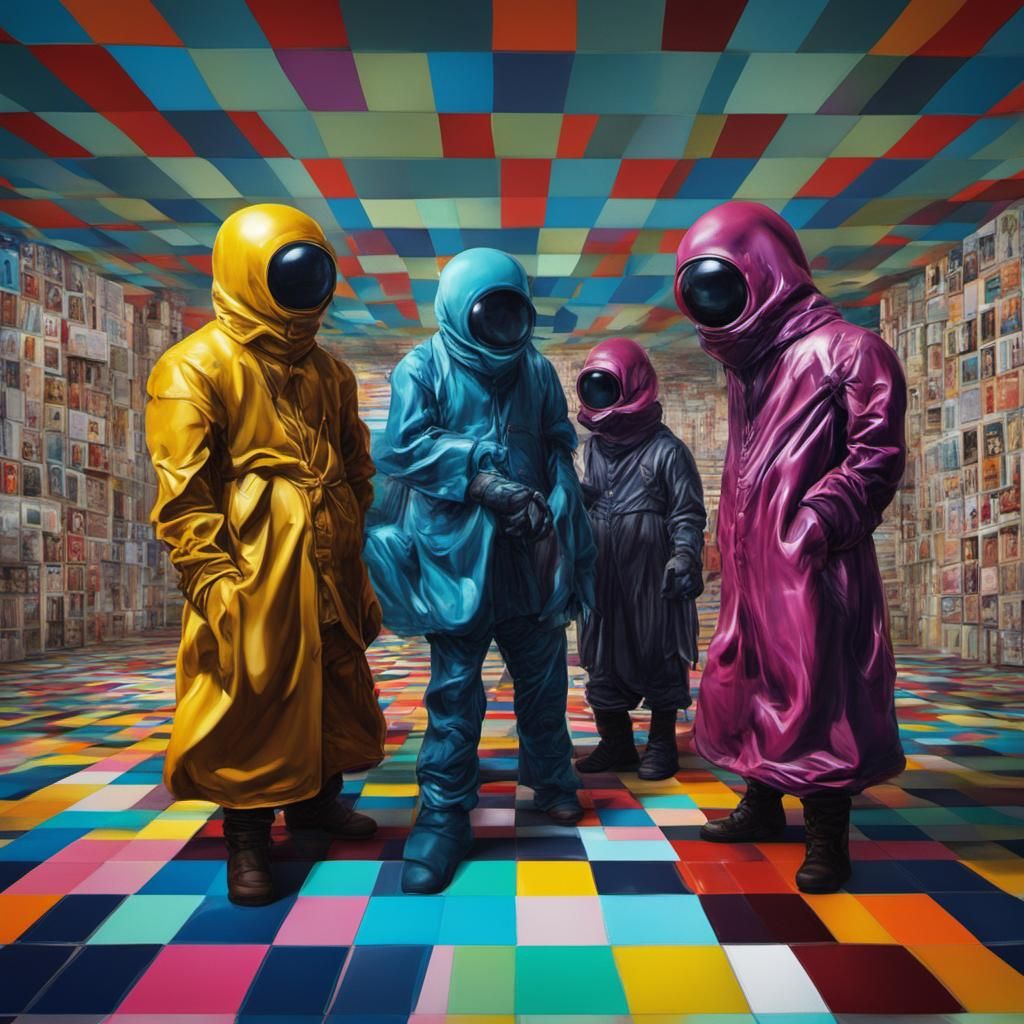 Surreal Latex Figures in Distorted Reality