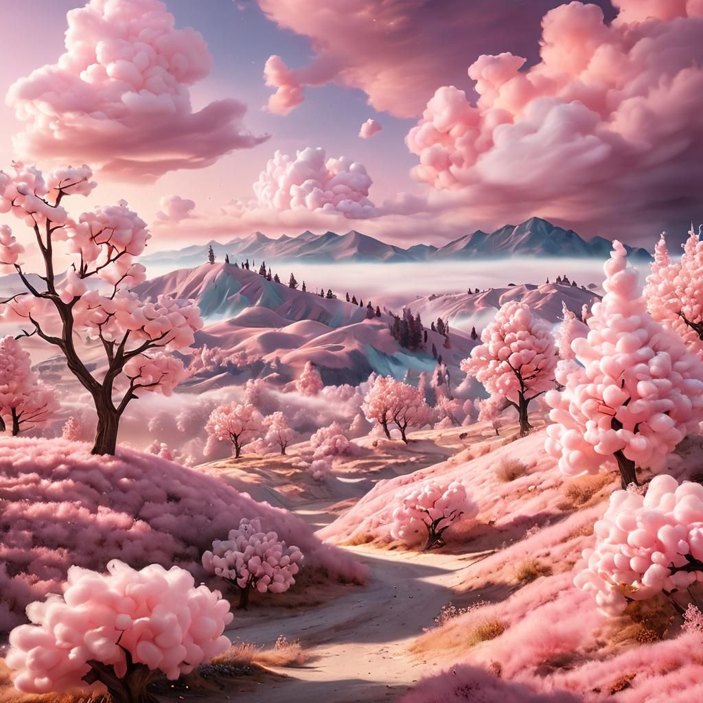 Pink Cotton Candy World