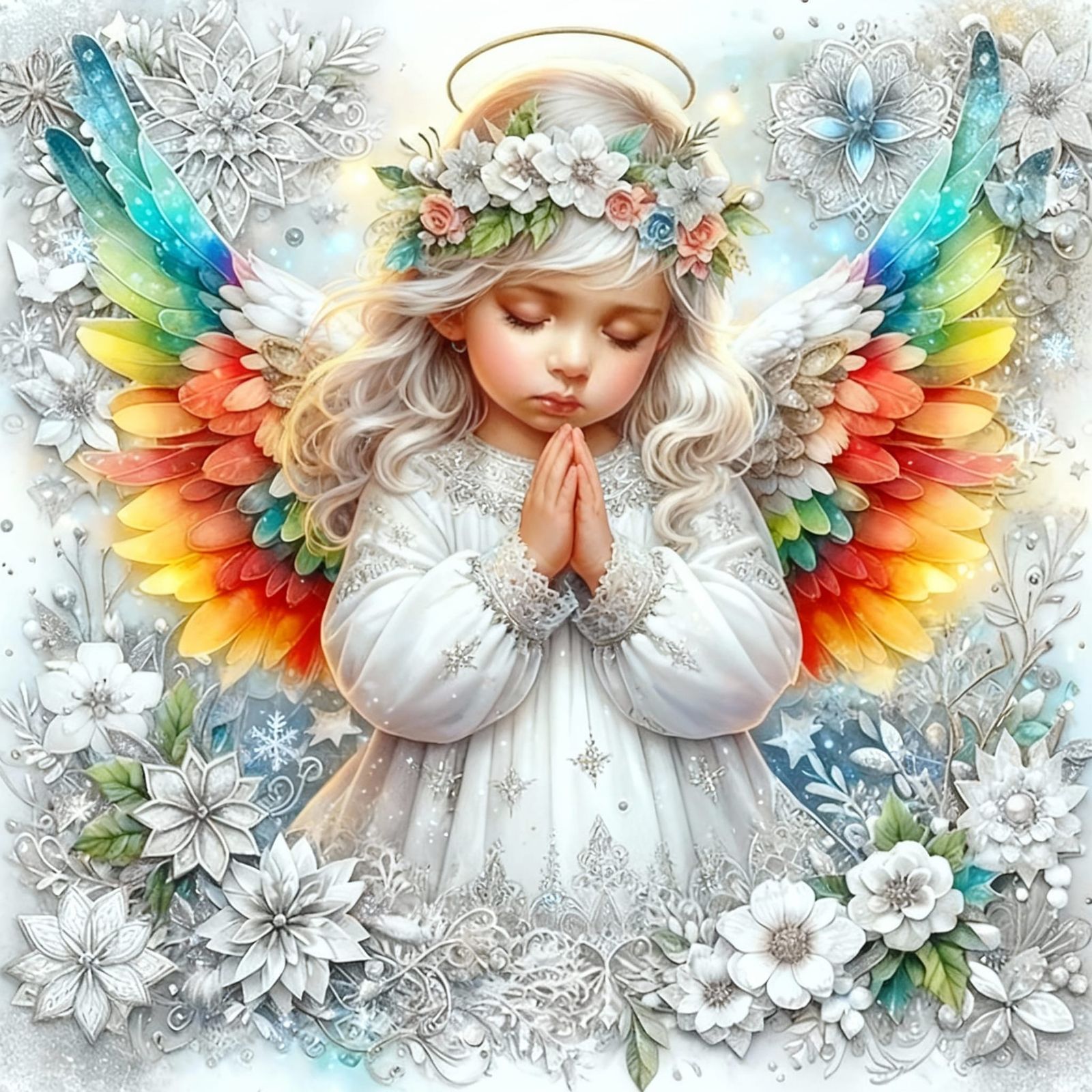 A young Caucasian child,