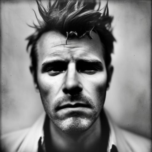 John Constantine Portrait in Gritty Realism Style