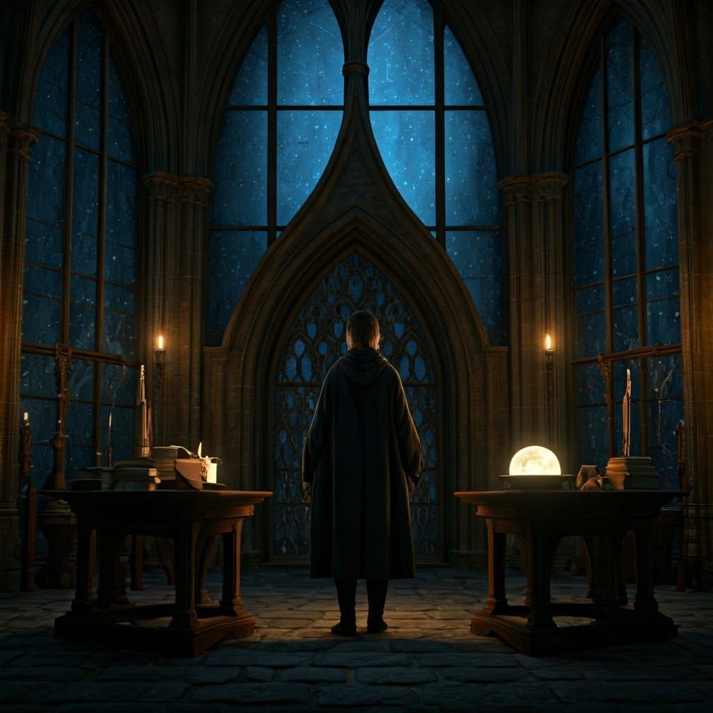 Enchanted Divination Classroom at Hogwarts