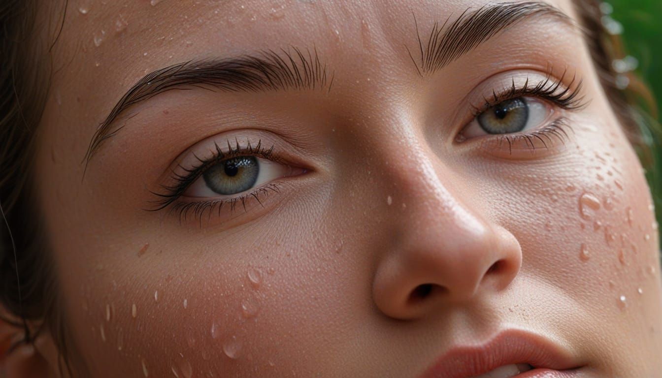 Warm Rainy Day Portrait in Cinematic Film Style