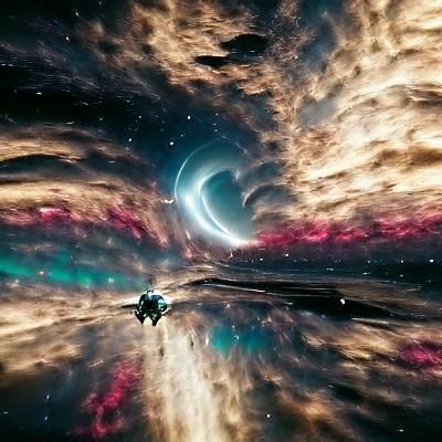 Dramatic Interstellar Vista of Nebulae and Galaxies