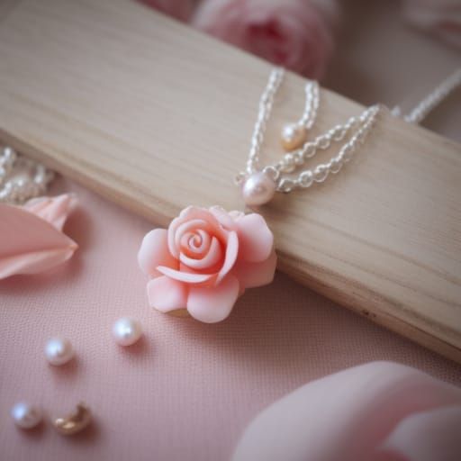 Rose in Shabby Chic Jewelry Box