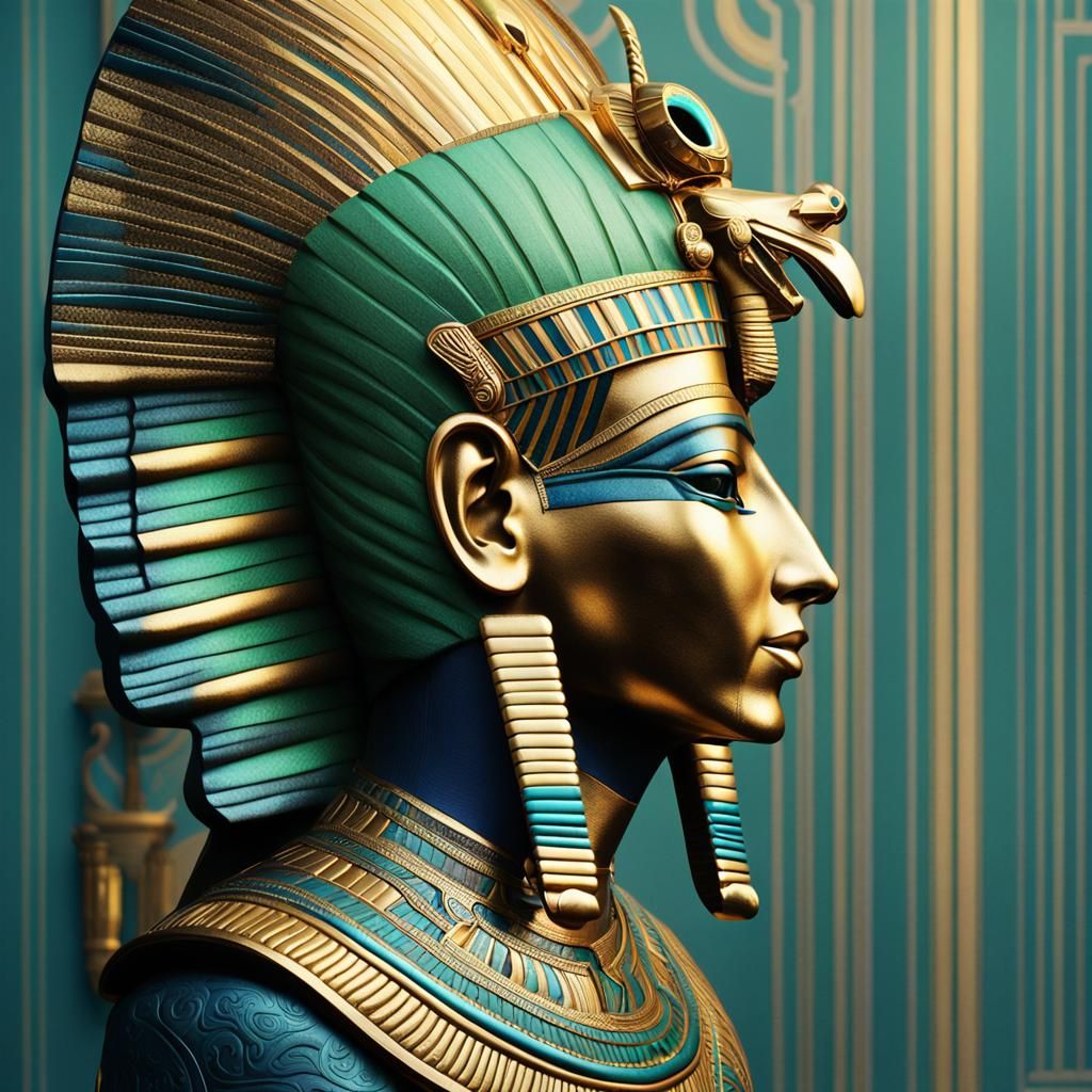 Ancient Egyptian Majesty Revealed in Intricate Matte Paintin...