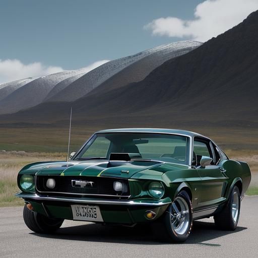 Highland Green 1968 Ford Mustang GT from Bullitt