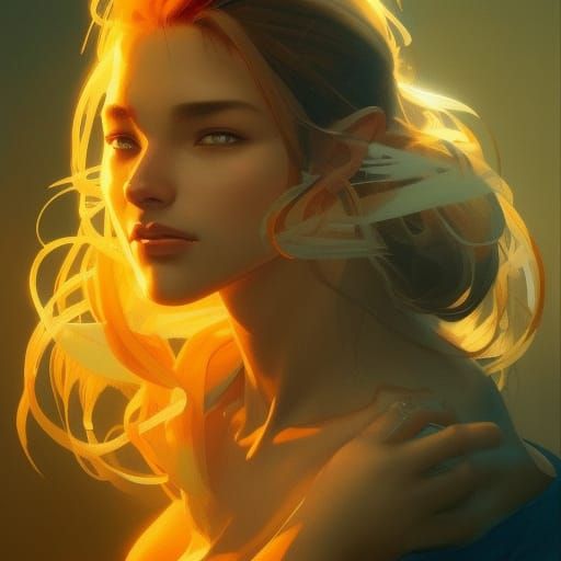 Detailed Portrait in Dynamic Lighting