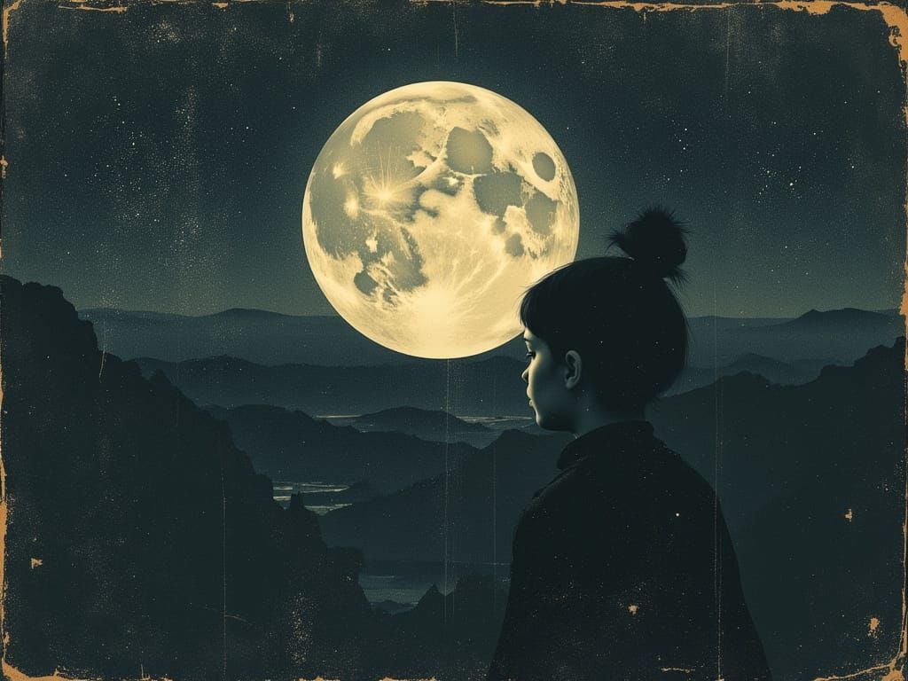 Night Sky Letter to the Moon in Tragedy Style