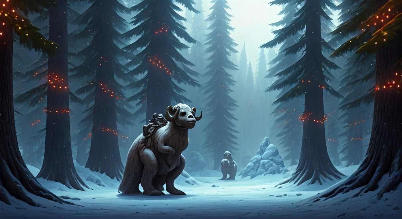 Star Wars Winter Wonderland on Hoth with Majestic Tauntauns