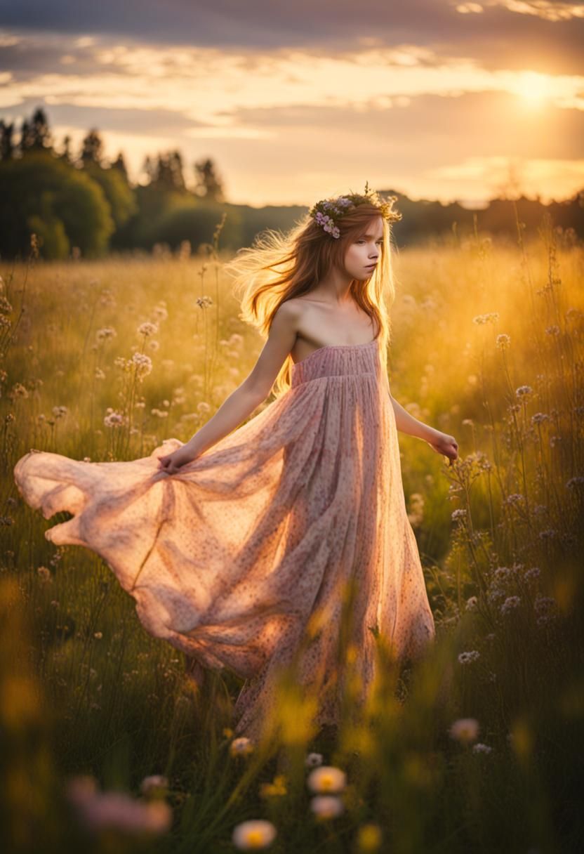 Girl in the meadow