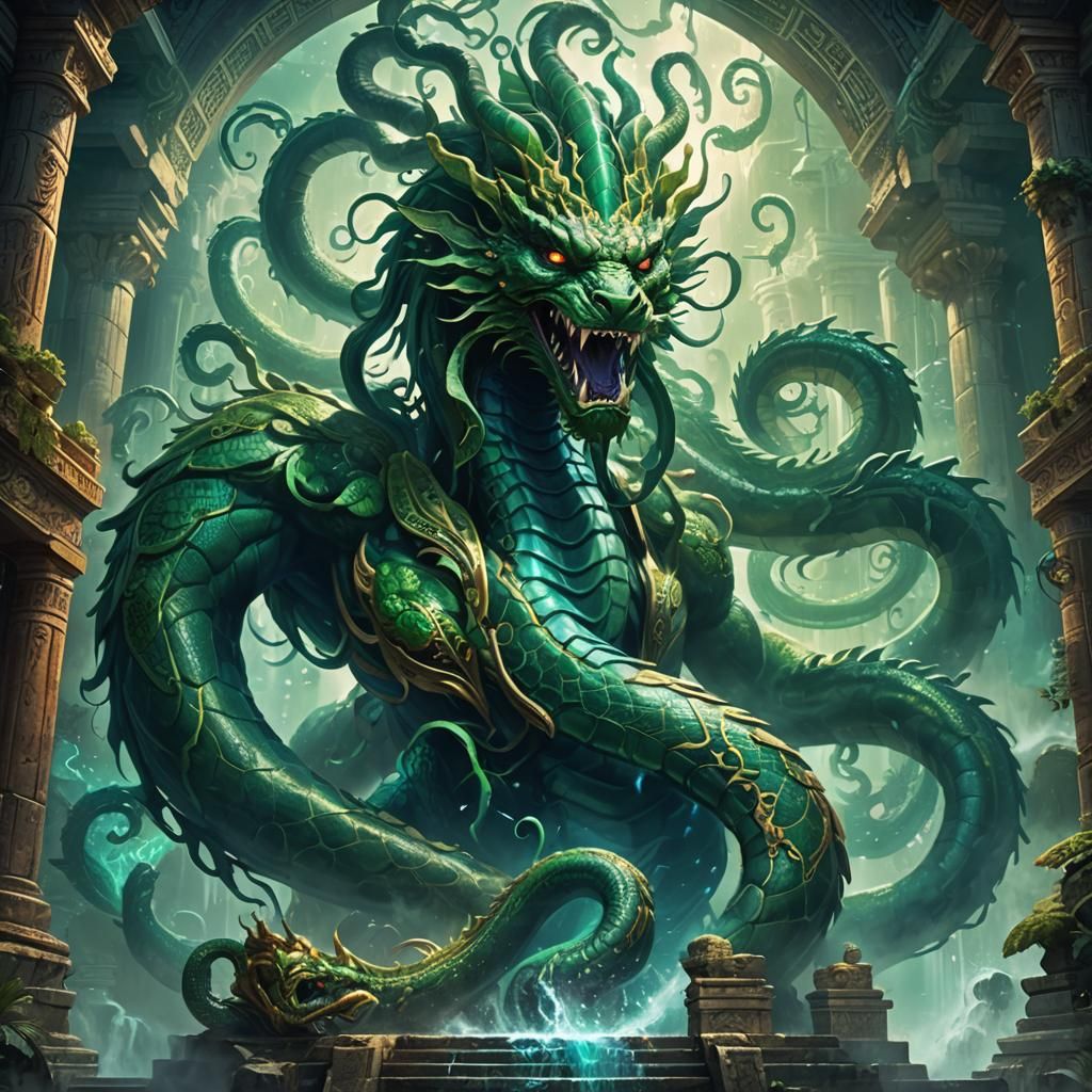 Hydra God Rising: Epic Fantasy Concept Art