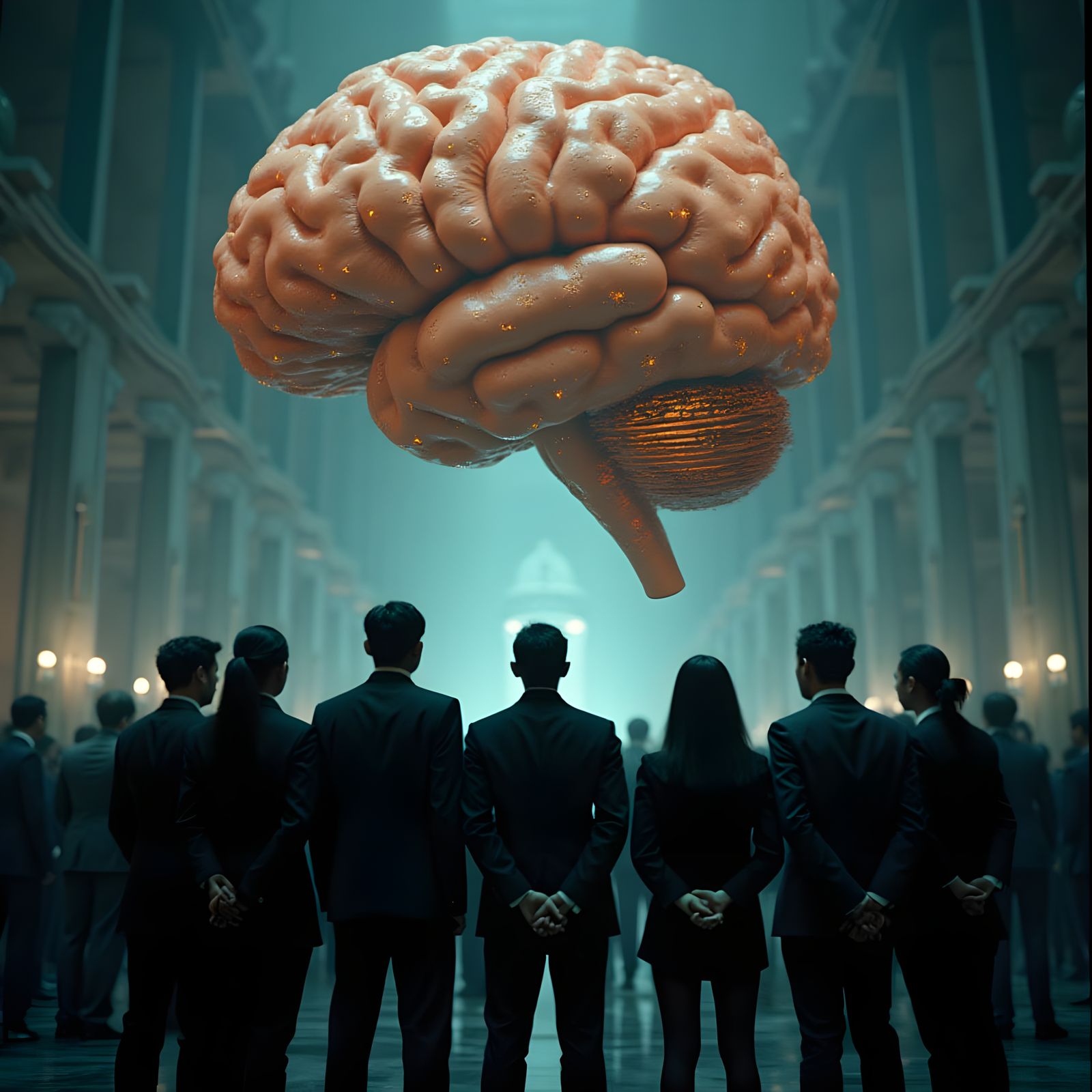 Teamwork and Collective Intelligence: Cinematic Film Still