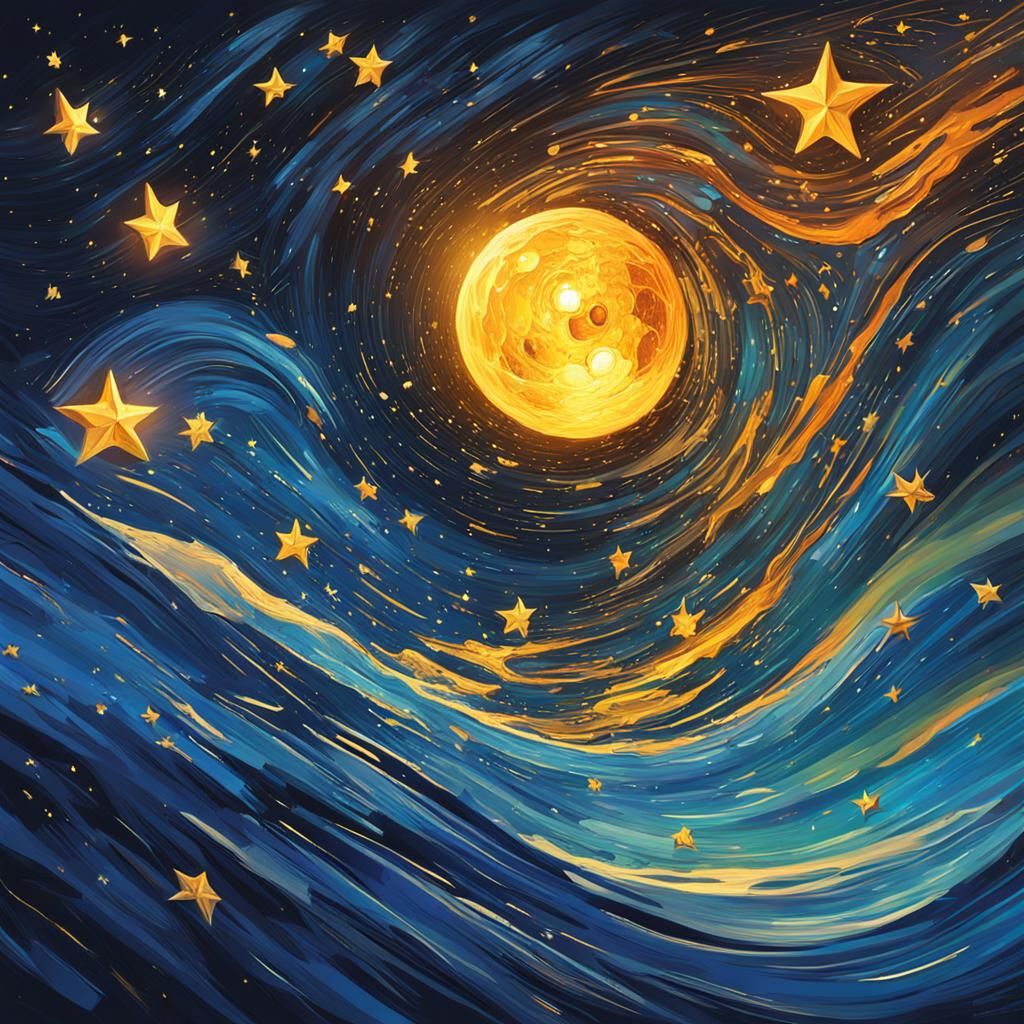 Hyperrealistic Starry Night Concept Art