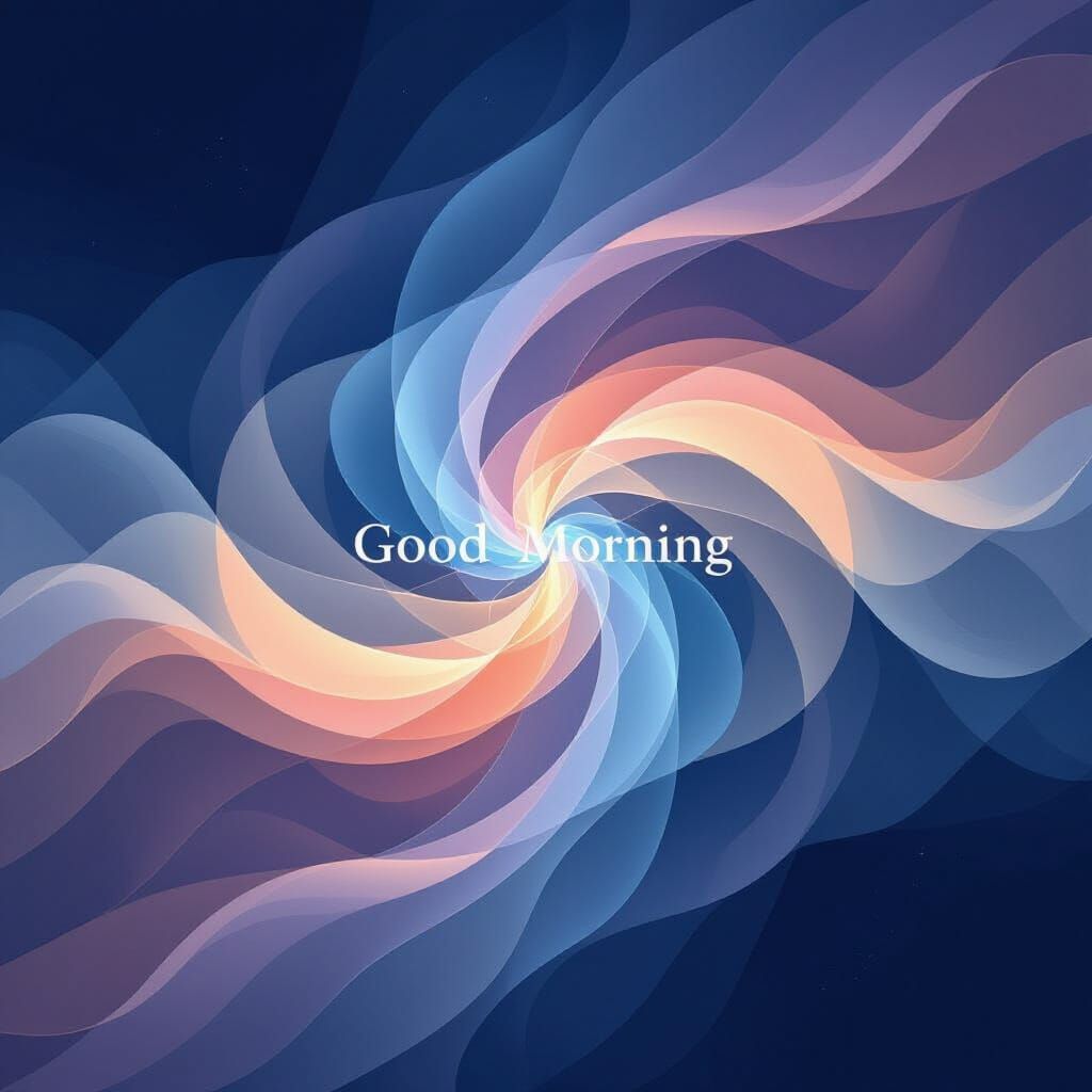 Abstract Inner Peace: Cosmic Ribbons of Light