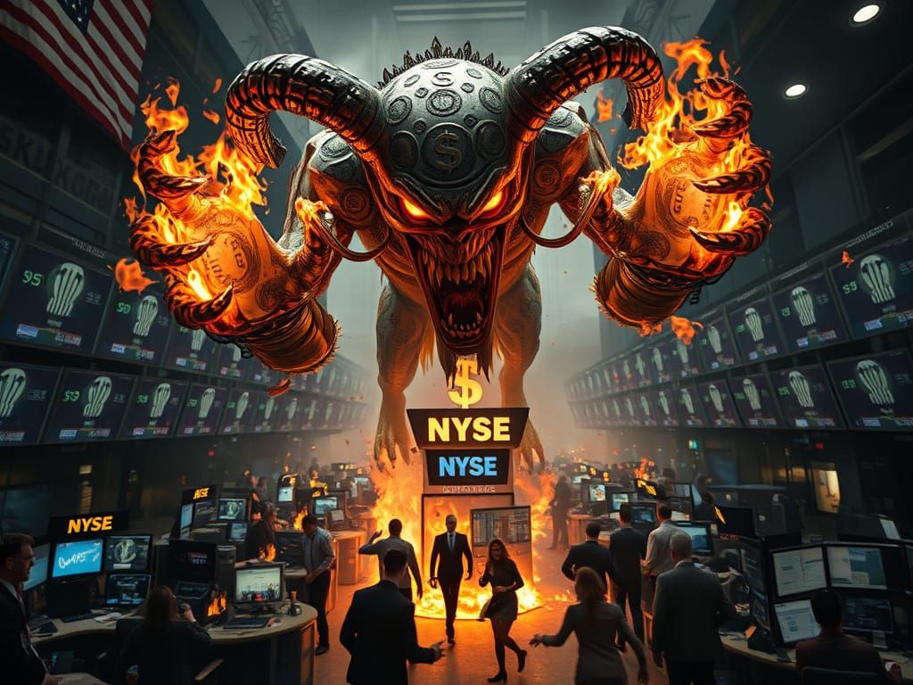 Demon of Finance Devastates Wall Street
