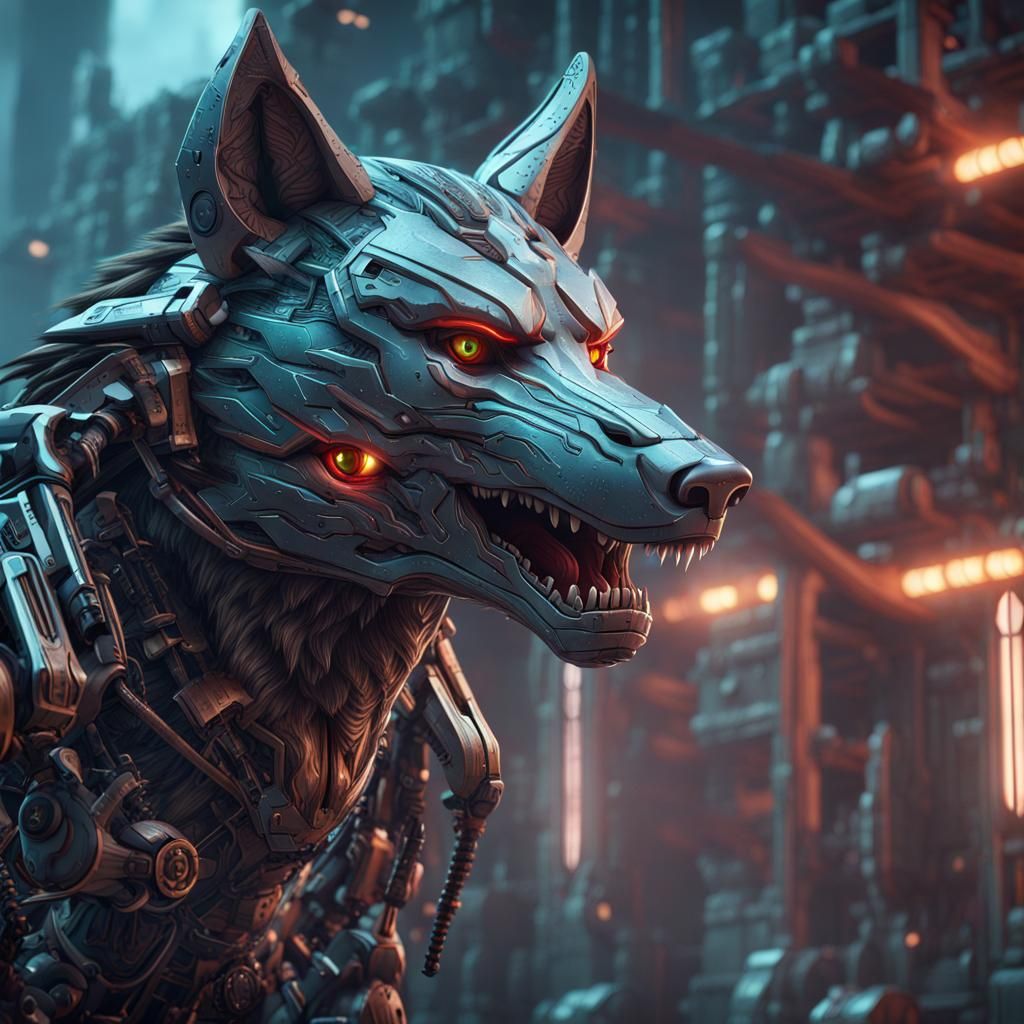 Hybrid cybernetic wolf