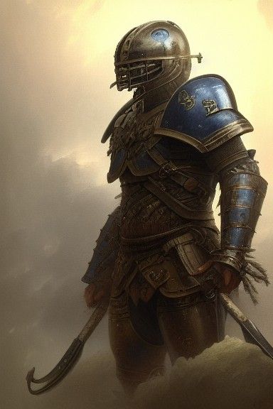 Brown Bear Warrior in Spartan Armor: Hyperrealistic Portrait