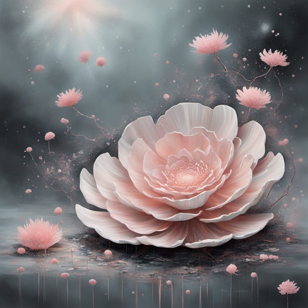 Star Dust Spring Wood Cyberpunk Painting