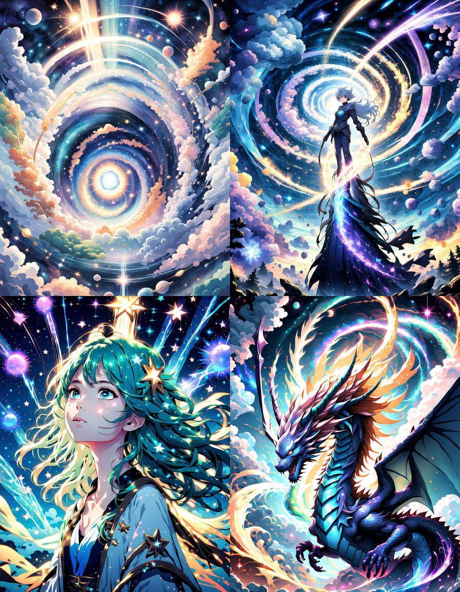 The Hollow of Falling Stars Anime Style