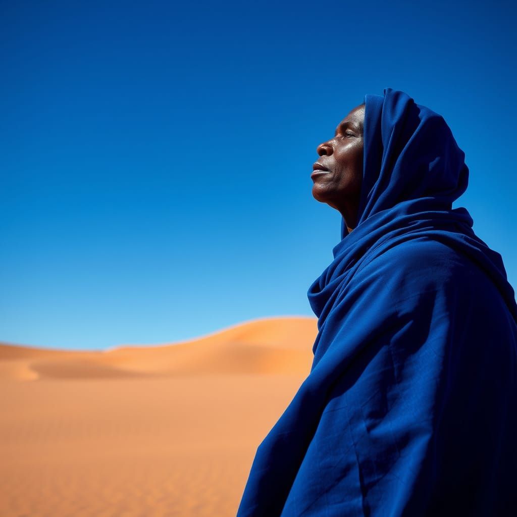 Blue Nomad in Majestic Gobi Desert