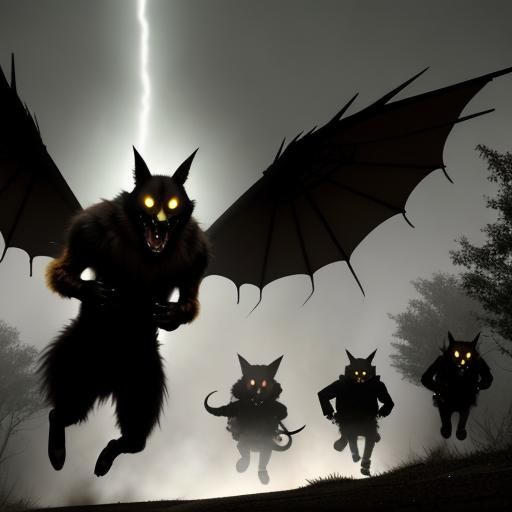 Ethereal Scamper Ghosts in Playful Motion