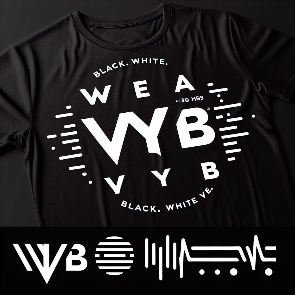 Futuristic Streetwear Logo for WearVyb Brand
