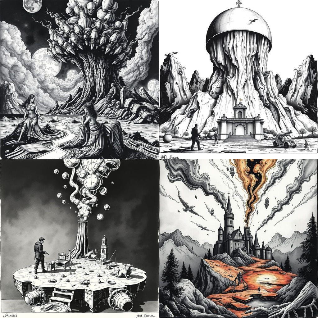 Surreal Ink Illusion Art