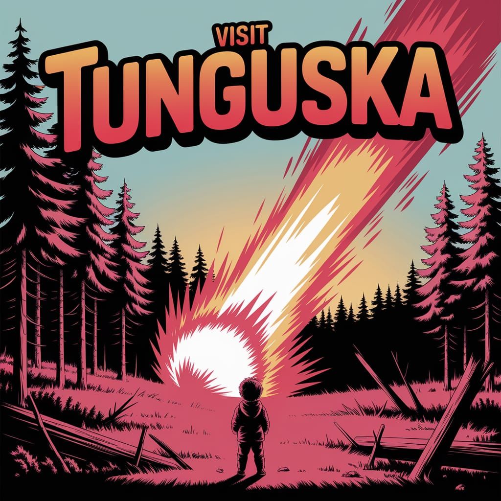 Visit Tunguska Travel poster.