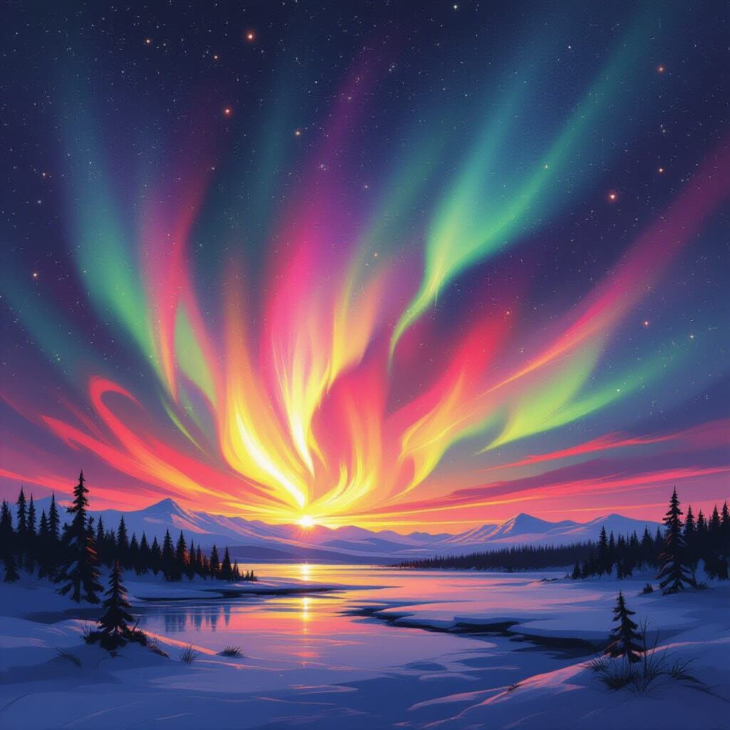 Aurora Borealis: Ethereal Dance of Northern Lights