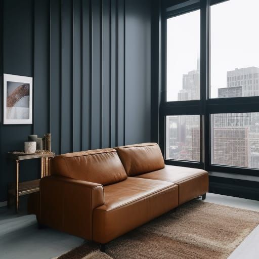 Modern Industrial Apartment Interior in New York