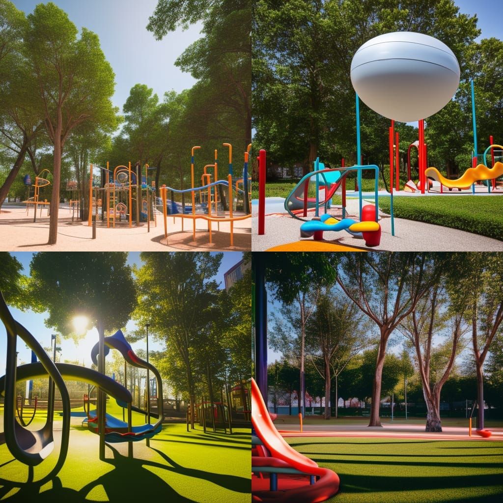 Futuristic Playground: Professional 64MP DSLR Photography