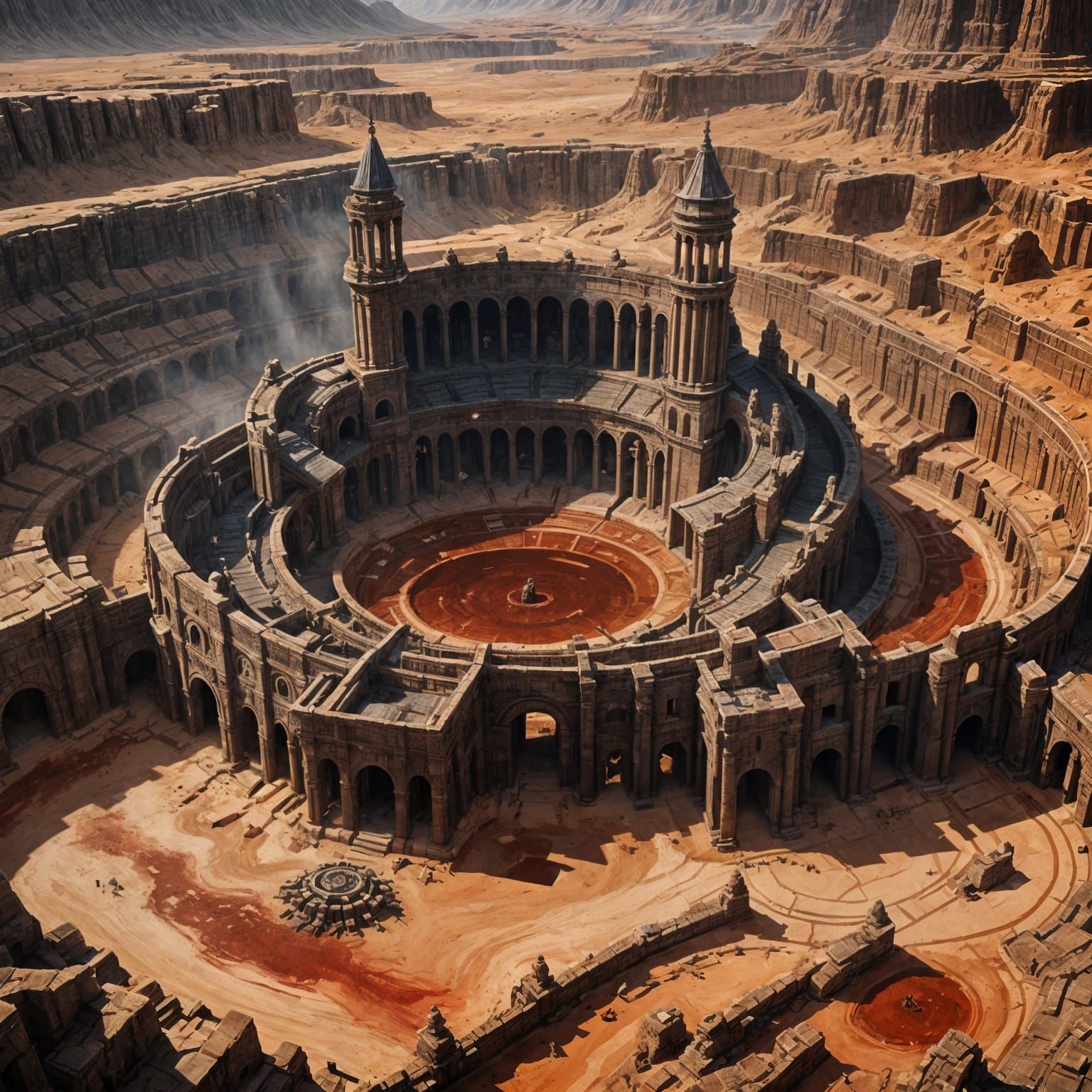 Creatures Clash in Colosseum of Black Stone