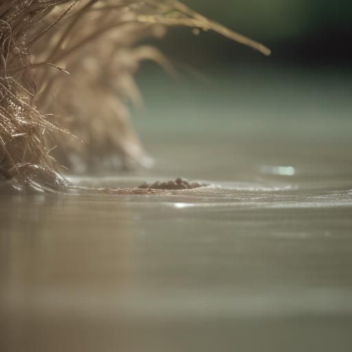 Close-Up of Man Trapped in Quicksand