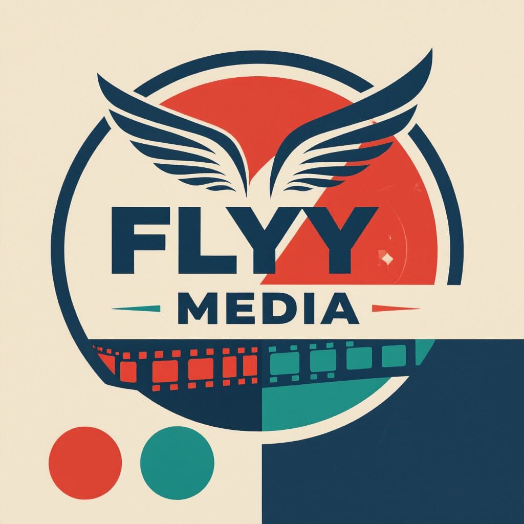 Modern Logo Design for FLYY Media with Stylized Icon